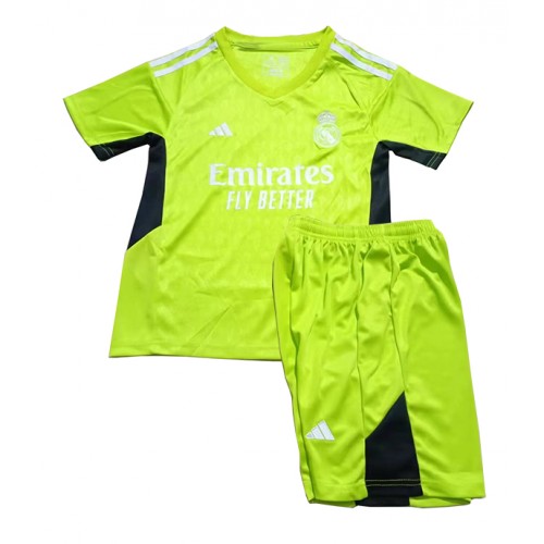 Dětský Fotbalový dres Real Madrid Brankářské 2023-24 Domácí Krátký Rukáv (+ trenýrky)